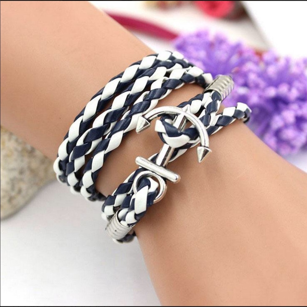 Anchor wrap bracelet